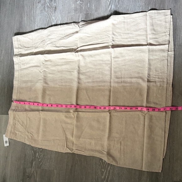 Old Navy Mid-Rise Linen Blend Midi Skirt, NWT, Color Natural - Picture 5 of 9